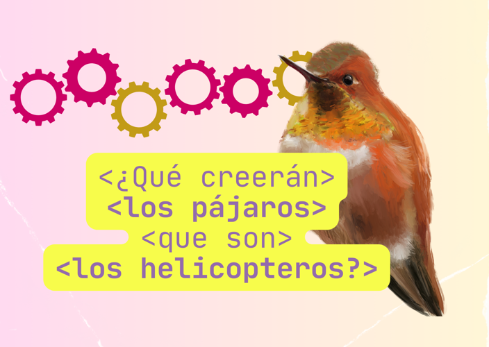 ¿Qué creerán los pájaros que son los helicópteros?
